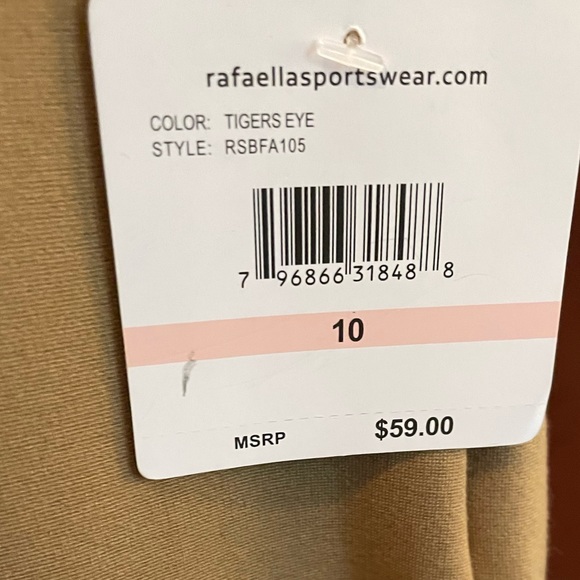 Rafaella Tigers Eye Pull on Curvy Fit Slim Leg Pants - Picture 10 of 11